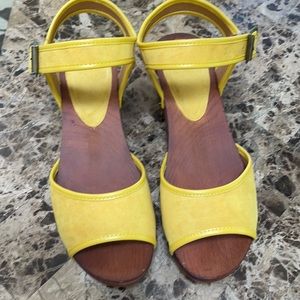 Yellow sandals